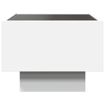 vidaXL Table d'appoint avec LED blanc 40x40x30 cm bois d'ingénierie