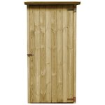 vidaXL Abri à outils de jardin bois de pin imprégné 88 x 76 x 175 cm