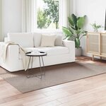 vidaXL Tapis de surface HUARTE Beige 170 x 120 cm Polyester