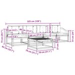 vidaXL Ensemble de canapés d'extérieur 4 pc Blanc et crème