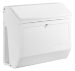Boîte aux lettres LUNA avec porte -journaux intégré - coloris blanc - Decayeux