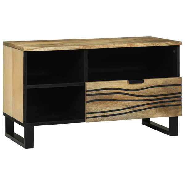 vidaXL Armoire de rangement pour médias Marron 80 x 33.5 x 46 cm