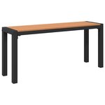 vidaXL Banc de jardin Marron 100 x 28 x 45cm Acier