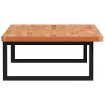 vidaXL Étagère de vasque murale acier et bois massif de hêtre