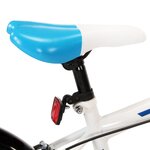 vidaXL Vélo pour enfants 18 pouces Bleu et blanc