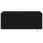 vidaXL Meuble TV mural Chêne noir 80 x 35 x 31 cm Bois d'ingénierie