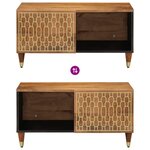 vidaXL Table basse 80x50x40 cm bois de manguier massif