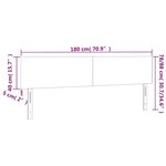 vidaXL Têtes de lit 2 Pièces Bleu foncé 90x5x78/88 cm Velours