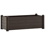 vidaXL Lit surélevé de jardin PP Moka 100x43x35 cm
