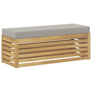 vidaXL Banc de Jardin Blanc 115 x 43 x 45 cm Bois d'Acacia Massif