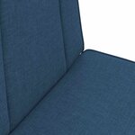 vidaXL Fauteuil de sol ajustable Bleu Tissu