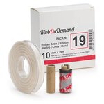 Pack ruban satin or 10 mm x 25 m + ruban encreur noir 30 mm x 25 m pour imprimante ribbondemand