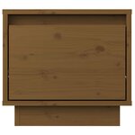vidaXL Tables de chevet 2Pièces Marron miel 35x34x32cm Bois de pin solide