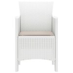 vidaXL Chaise de jardin 2 Pièces Blanc 53 x 49 x 85 cm Polypropylène