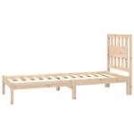 vidaXL Cadre de lit sans matelas bois massif