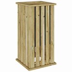 vidaXL Jardinière 33 x 33 x 65 cm en pin traité.