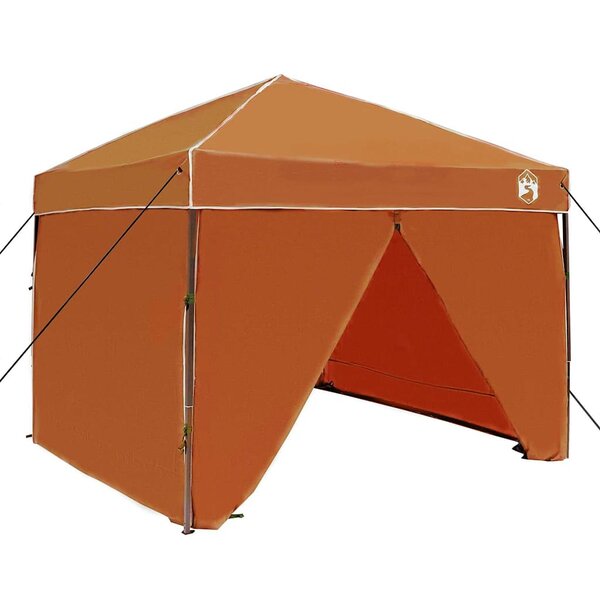 vidaXL Tente à auvent pop-up Orange 250 x 250 cm tissu