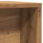 vidaXL Tables basses gigognes 2 Pièces chêne artisanal bois d'ingénierie