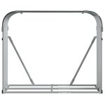 vidaXL Porte-bûches anthracite 120x45x100 cm acier galvanisé