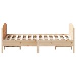 vidaXL Cadre de lit sans matelas 120x200 cm bois de pin massif
