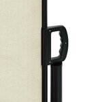 vidaXL Auvent latéral rétractable crème 120x500 cm