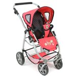 Bayer Chic 2000 637-11 - La poussette pour poupées  combinée 3 en 1 EMOTION "ALL IN" - Corail à pois
