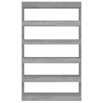 vidaXL Bibliothèque/Séparateur de pièce sonoma gris 100x30x166 cm