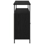 vidaXL Buffet Chêne noir 100 x 35 x 80 cm Bois d'ingénierie