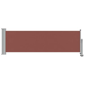 vidaXL Auvent latéral rétractable de patio 80x300 cm Marron