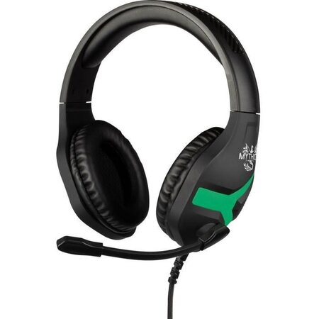 Casque-Micro Gaming - KONIX - Mythics Nemesis - Noir et Vert - Xbox One et Xbox Series