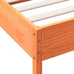 vidaXL Cadre de lit sans matelas cire marron 150x200cm bois pin massif
