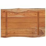 vidaXL Table d'appoint 60x40x2 5cm bois massif acacia bordure assortie