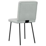 vidaXL Chaises à manger lot de 2 Gris clair Velours