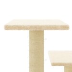 vidaXL Arbre à chat avec griffoirs en sisal crème 61 cm