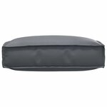 vidaXL Coussin pour assise de palette Anthracite 60 x 60 x 12 cm
