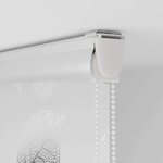 vidaXL Store enrouleur de douche avec cassette largeur du tissu 96 cm