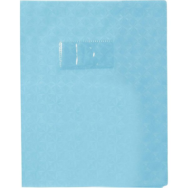 Protège-cahier Grain Losange 18/100ème 17x22 bleu clair CALLIGRAPHE