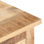 vidaXL Table de chevet 40x30x50 cm Bois de manguier brut