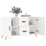 vidaXL Buffet blanc 100x36x60 cm bois d'ingénierie