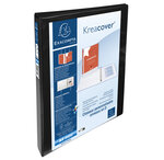 Classeur pp personnalisable kreacover - 4 anneaux en d 15mm - a4 maxi - noir - x 10 - exacompta