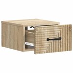vidaXL Cabinet de chevet mural Chêne Sonoma 34 5 x 33 x 20 cm