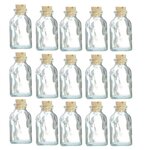 100 mini bouteilles en verre 6 cm avec bouchon liège