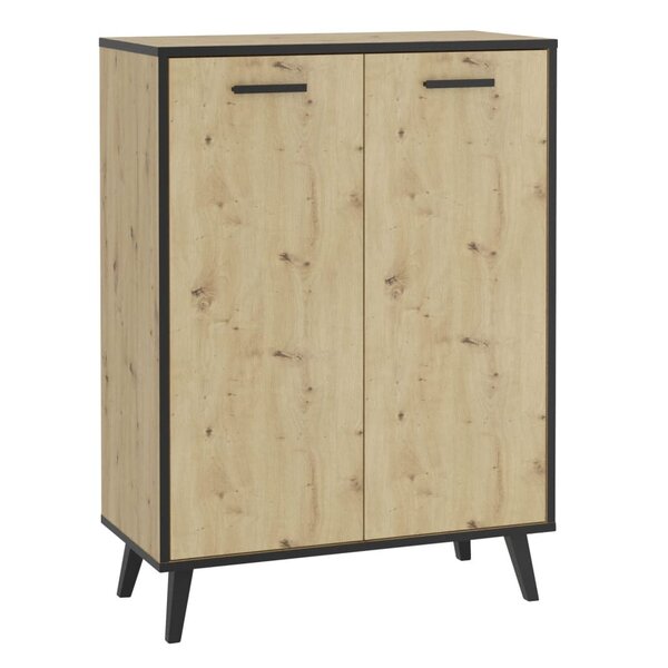 FMD Armoire à chaussures avec 5 compartiments 68 5x33x93 5 cm