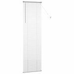 vidaXL Store de Fenêtre avec des rideaux Manuel Argent Aluminium