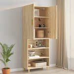 vidaXL Armoire murale suspendue Chêne sonoma 69 5x34x90 cm