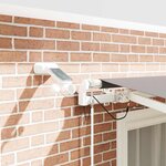 vidaXL Auvent Rétractable Gris clair 350 x 250 cm Polyester et métal