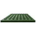 vidaXL Carreaux de protection antichoc 18Pièces Caoutchouc 50x50x3cm Vert