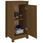 vidaXL Buffets 2 Pièces marron miel 40x35x80 cm bois massif de pin