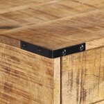 vidaXL Table de chevet 40x30x37 cm bois de manguier massif