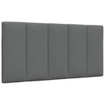 vidaXL Cadre de lit sans matelas gris foncé 100x200 cm tissu